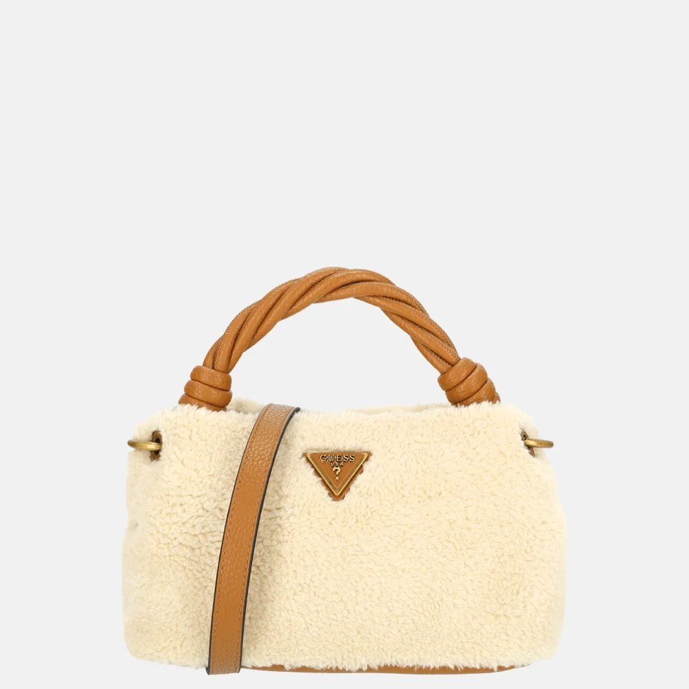Guess crossbodytas bruin en beige